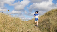 Walking through the dune nature reserve