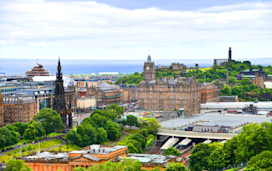 View of Edinburgh, capital of Scotland