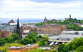 View of Edinburgh, capital of Scotland