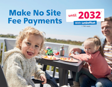 Buy a new caravan and don't make a single annual site fee payment until 2032. Terms apply
