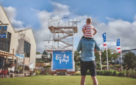 The adventure tower home to The Jump and The Drop and The Extreme Drop