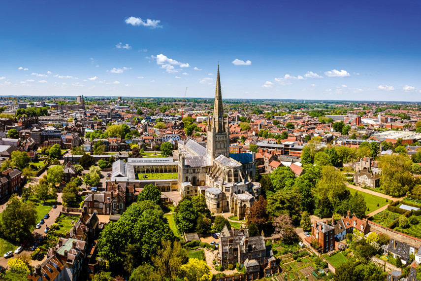 3. Norwich Cathedral, Norwich