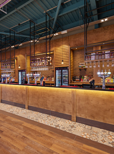 The brand-new bar area inside Cleethorpes Beach's Marina Bar and Stage entertainment venue