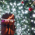 Twinkly lights and festive Christmas trees, all part of the on-park experience at Christmas.