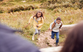 Children running
