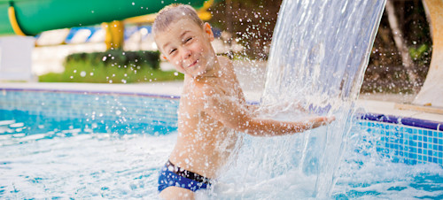 Fun in swimming pool