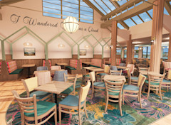 A computer-generated image shows how seating areas in Lakeland's new J D Wetherspoon pub could look.