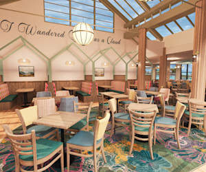 A computer-generated image shows how seating areas in Lakeland's new J D Wetherspoon pub could look.