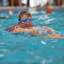 Bobbing along in the well-sized indoor pool at Skegness