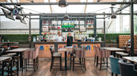 Historic Tower bar at Haggerston Castle