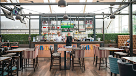 Historic Tower bar at Haggerston Castle