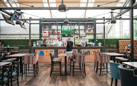 Historic Tower bar at Haggerston Castle