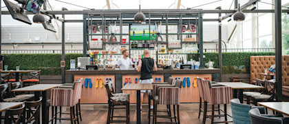 Historic Tower bar at Haggerston Castle