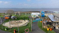 The view over the waterside Adventure Village at Kent Coast