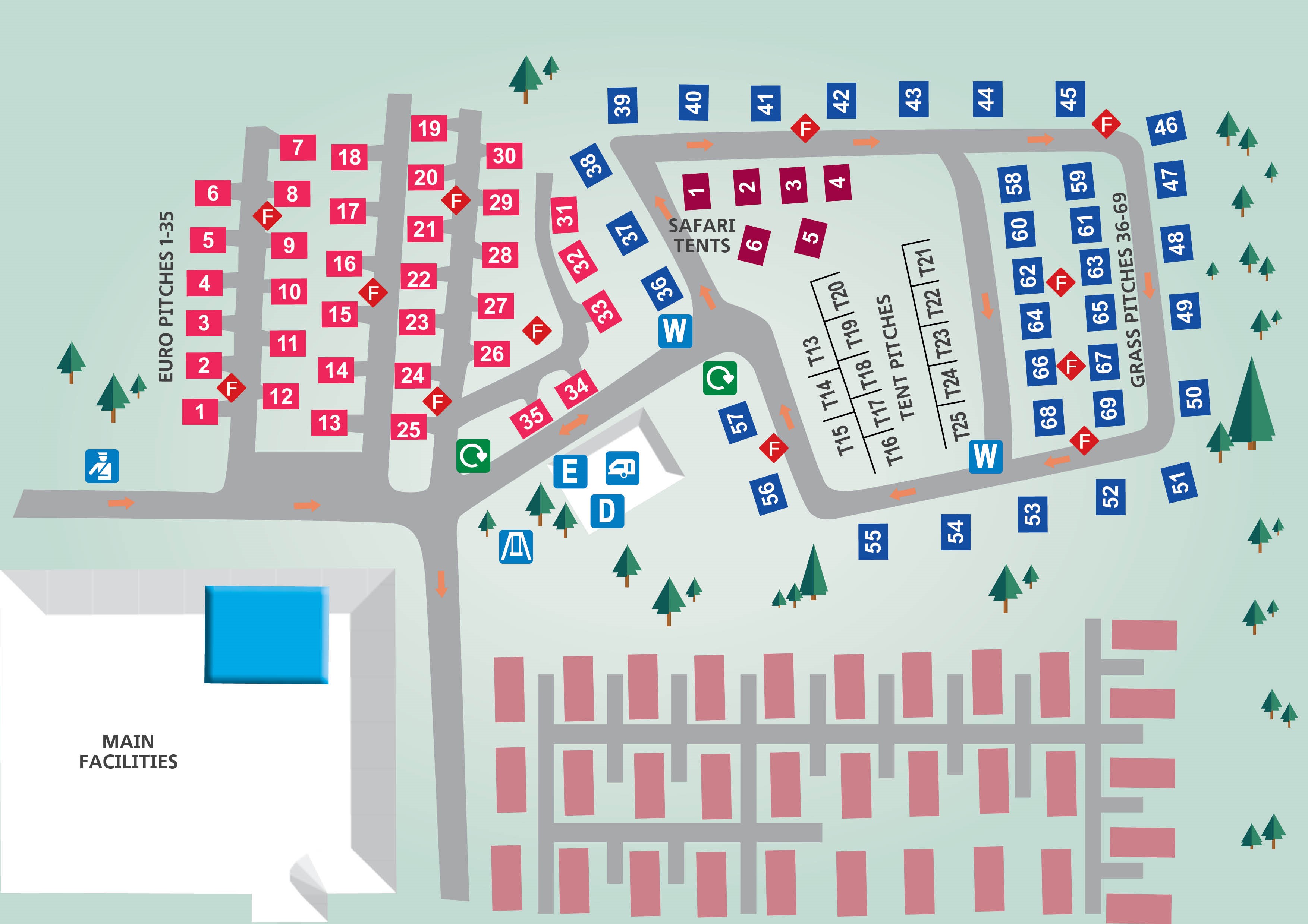 Weymouth Bay Site Map Seaview Touring And Camping Site | Haven