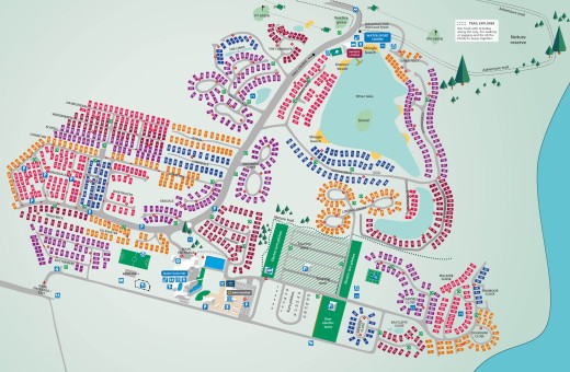 Map of Holiday homes at Lakeland