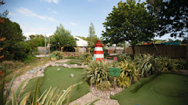 Crazy golf at Burnham-on-Sea