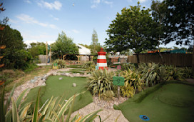 Crazy golf at Burnham-on-Sea