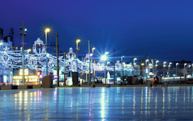 An ice rink by Blackpool Promenade.