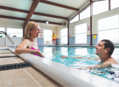 Heated indoor pool at Cardigan View