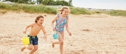 Miles of sandy beach