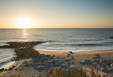 Beach view at Hopton