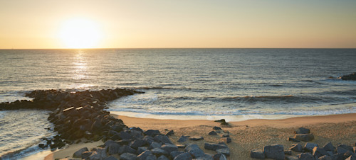 Beach view at Hopton