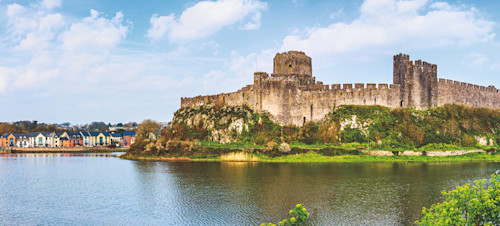 Pembrokeshire Castle in South Wales
