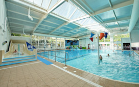 Indoor and outdoor pools at Kiln Park
