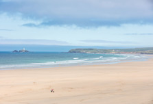 Magnificent Towans Beach in Hayle, by Haven's Riviere Sands Holiday Park.