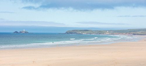 Magnificent Towans Beach in Hayle, by Haven's Riviere Sands Holiday Park.