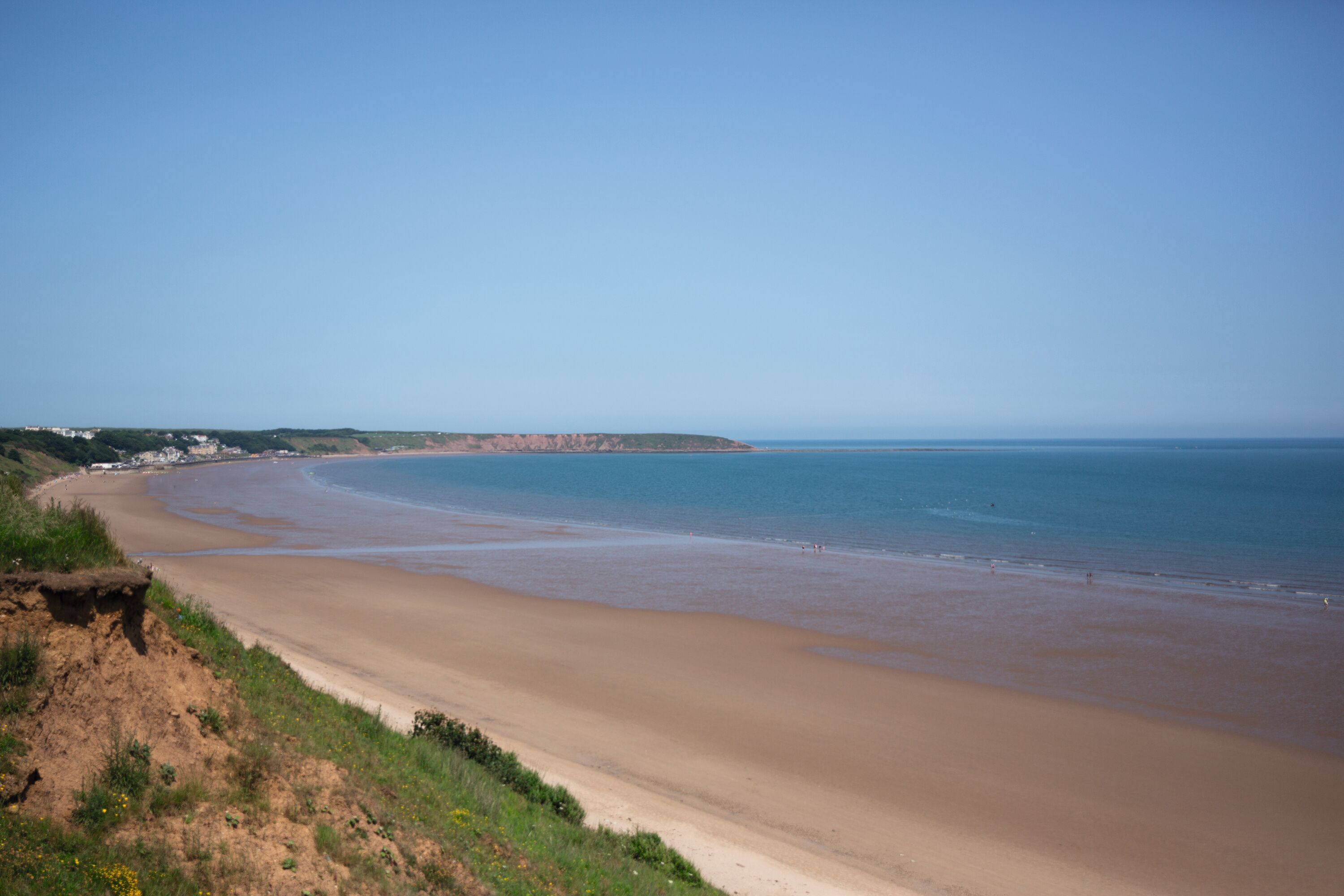 Beach view at Primrose Valley
