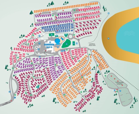 Map of Static Caravans for sale at Littlesea