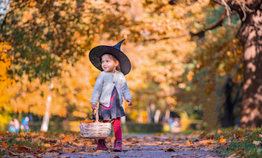 Couple walking in October