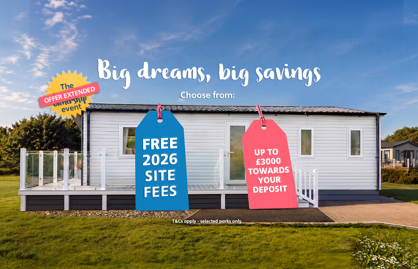 New CS offer with caravan and offers in front