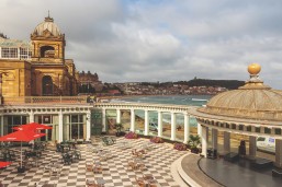 The iconic Scarborough Spa venue has a prime spot on the seafront.