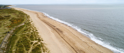 The golden beach at Seashore