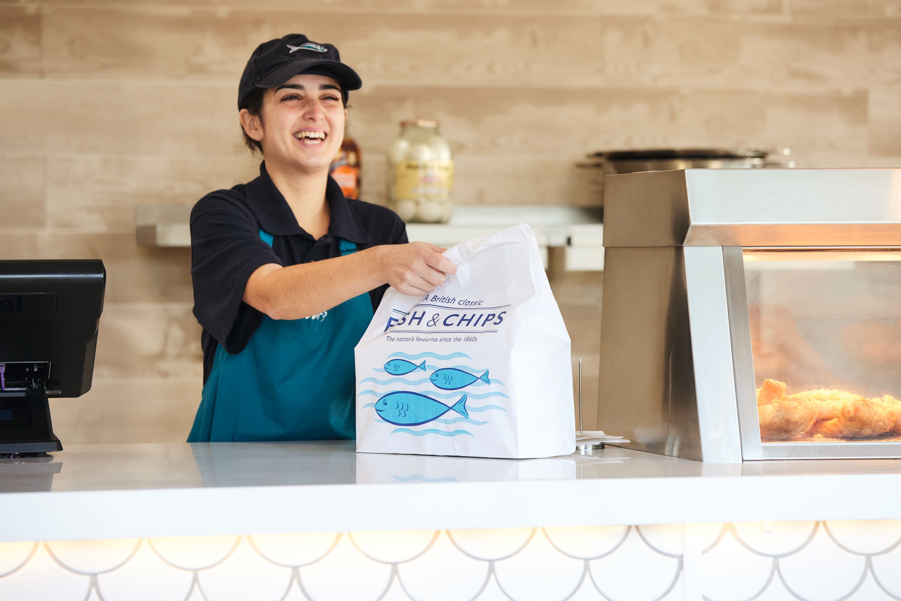 Collecting your Cook's takeaway