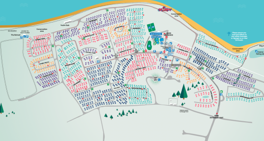 Map of Holiday homes at Allhallows