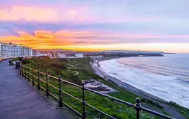 Scarborough Beach at sunset