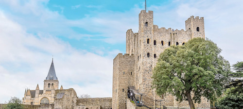 The stunning Rochester Castle