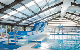 Indoor and outdoor pool at Wild Duck