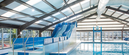 Indoor and outdoor pool at Wild Duck