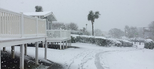 Caravans in winter