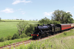 A steam train in Somerset.