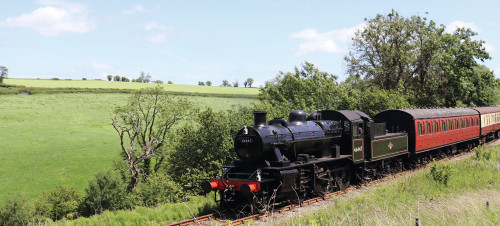 A steam train in Somerset.