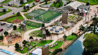 The Adventure Village from the above.