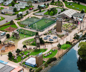 The Adventure Village from the above.