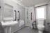 Shower room in an accessible caravan at Haven