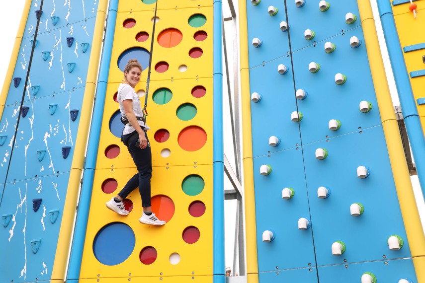 In pictures: GB athlete Kate French launches Allhallows Adventure Village